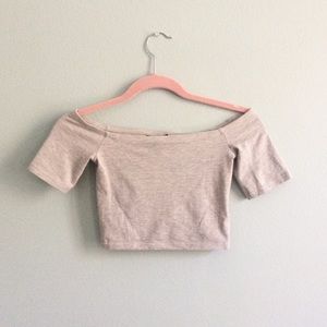 Topshop Bardot Crop Top
